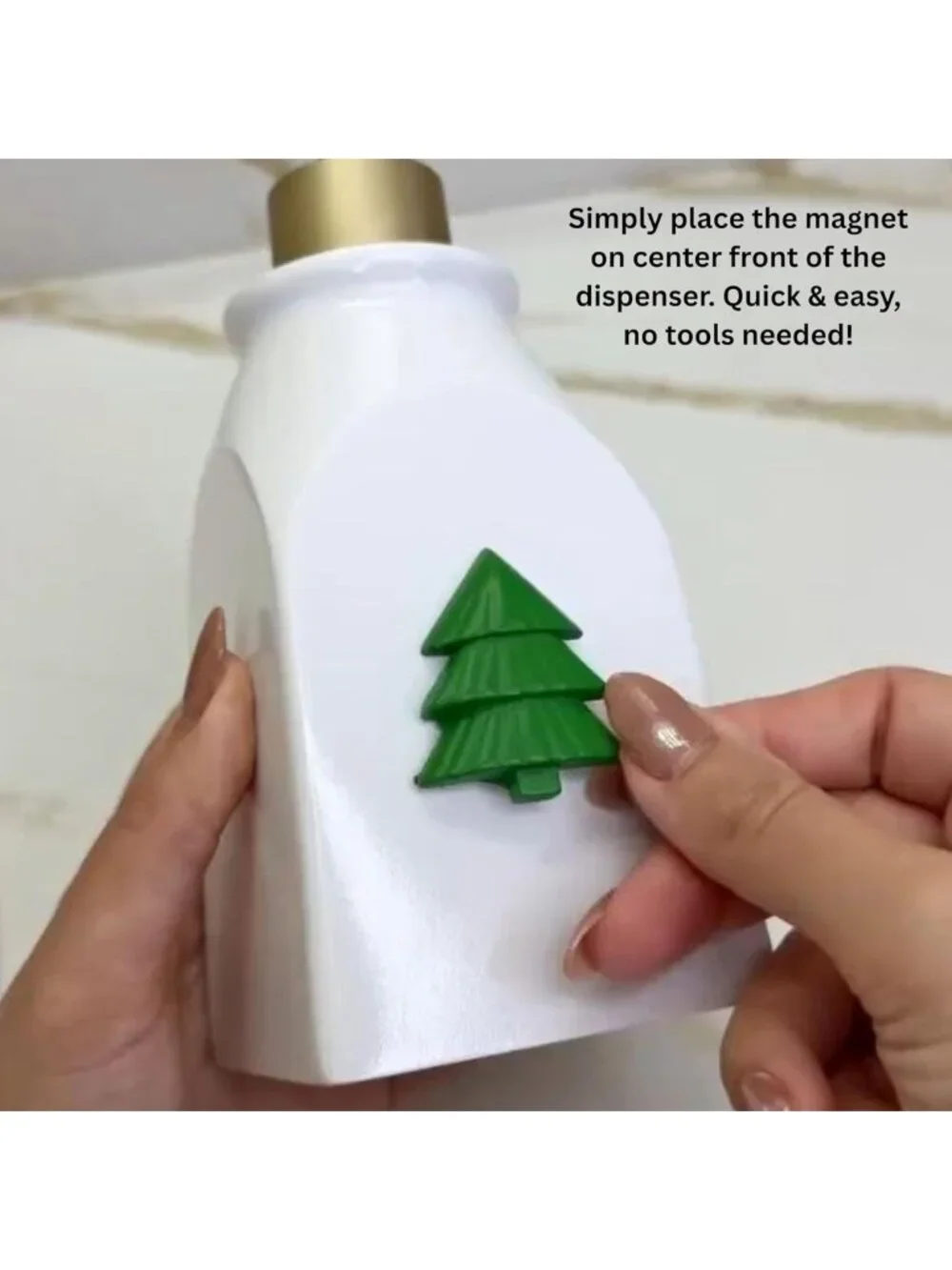 Seasonal Soap & Lotion Dispenser Set with 7 Magnetic Holiday Attachments